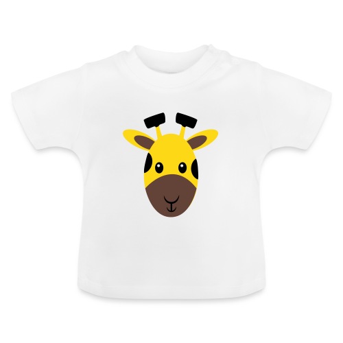 giraffe - Baby biologisch T-shirt met ronde hals