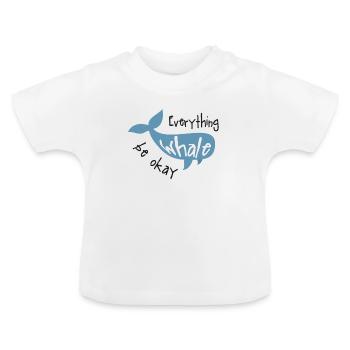 Wal - Baby Bio-T-Shirt mit Rundhals - Weiß - Vorne