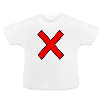 Croix Rouge - T-shirt bio col rond Bébé - blanc - Devant