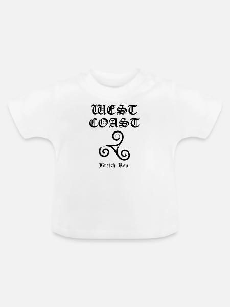 WestküsteBreizh - Baby Bio-T-Shirt mit Rundhals - Weiß