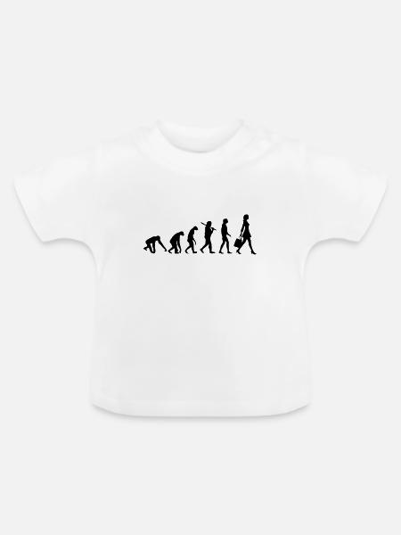 FRAUEN EVOLUTION - Baby Bio-T-Shirt mit Rundhals - Weiß