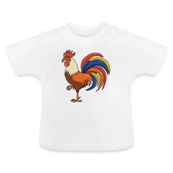 robinet - T-shirt bio col rond Bébé - blanc - Devant