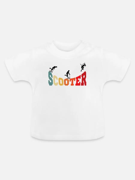 Scooter - Baby Bio-T-Shirt mit Rundhals - Weiß