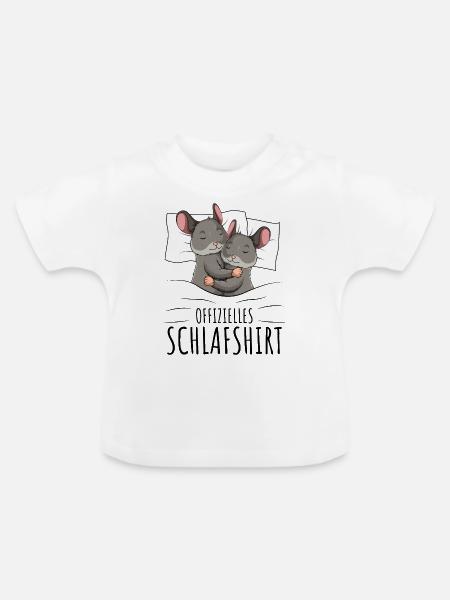 Chinchilla - Baby Bio-T-Shirt mit Rundhals - Weiß