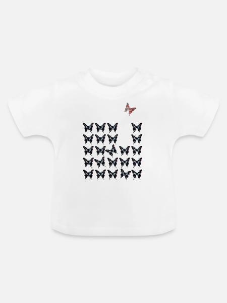 be different - Baby Bio-T-Shirt mit Rundhals - Weiß