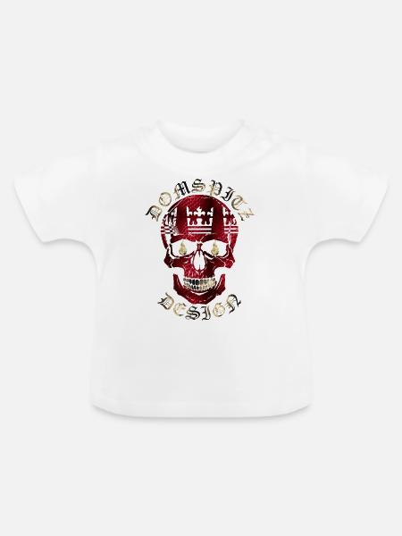 Domspitz Design - Baby Bio-T-Shirt mit Rundhals - Weiß