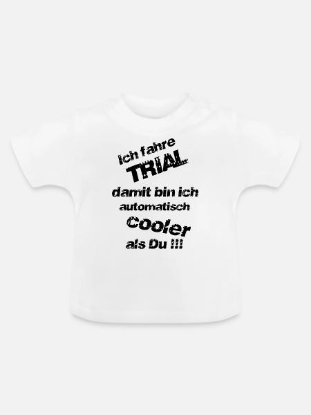 Cooler als Du - Baby Bio-T-Shirt mit Rundhals - Weiß