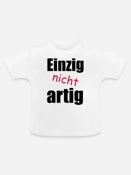einzig_nicht_artig - Baby Bio-T-Shirt mit Rundhals - Weiß