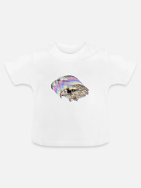 Eagle head - Baby Bio-T-Shirt mit Rundhals - Weiß
