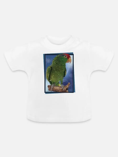 Der Tamaulipas-Papagei - Baby Bio-T-Shirt mit Rundhals - Weiß