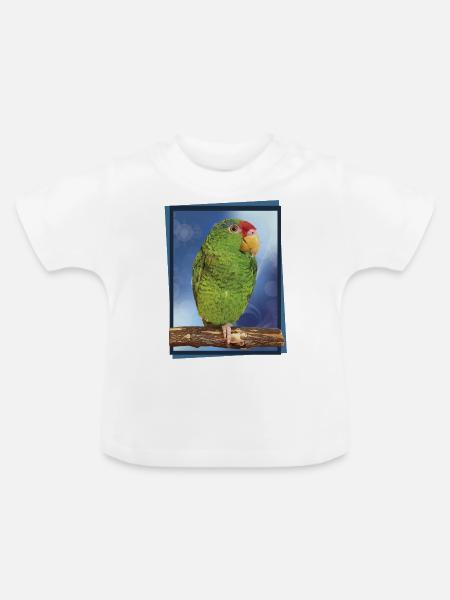 Der Tamaulipas-Papagei - Baby Bio-T-Shirt mit Rundhals - Weiß