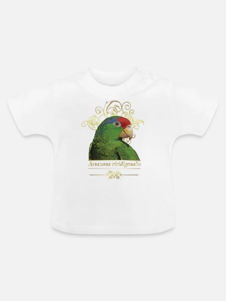 Der Tamaulipas-Papagei - Baby Bio-T-Shirt mit Rundhals - Weiß