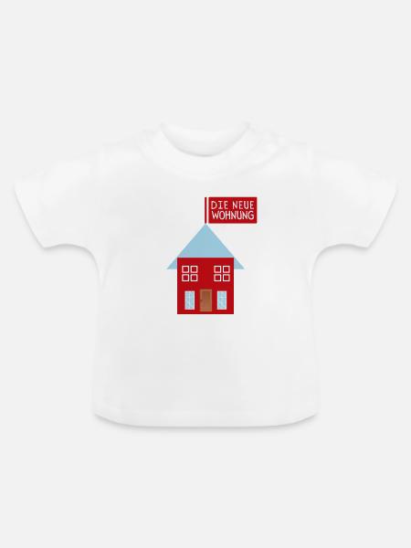 Die Neue Wohnung - Baby Bio-T-Shirt mit Rundhals - Weiß