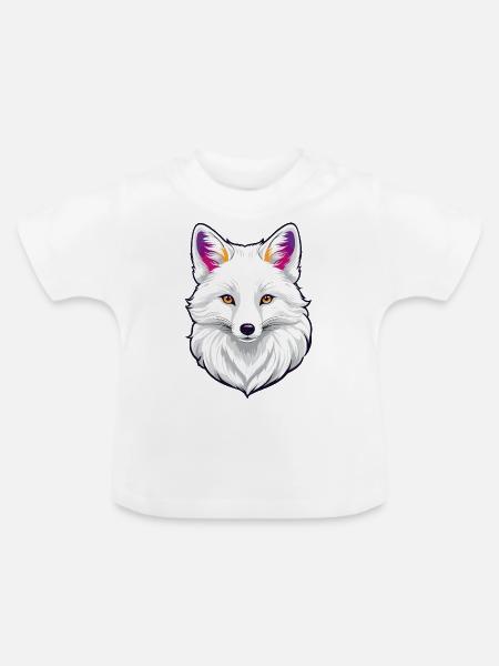 Polarfuchs - Baby Bio-T-Shirt mit Rundhals - Weiß