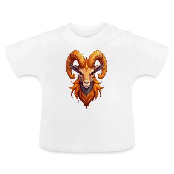 Capricorne - T-shirt bio col rond Bébé - blanc - Devant