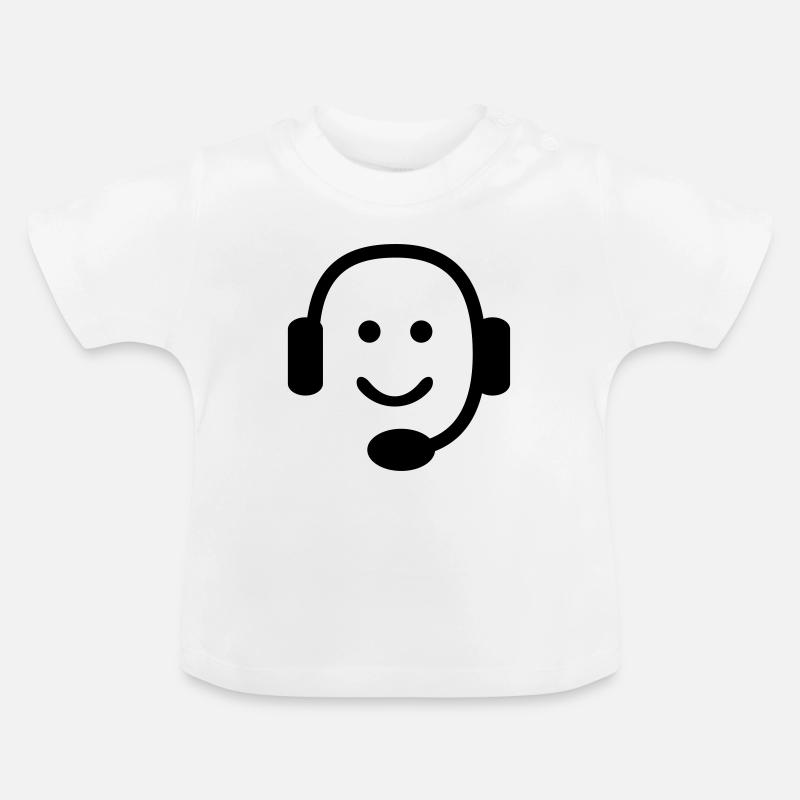 Nerd - T-shirt bio col rond Bébé - blanc