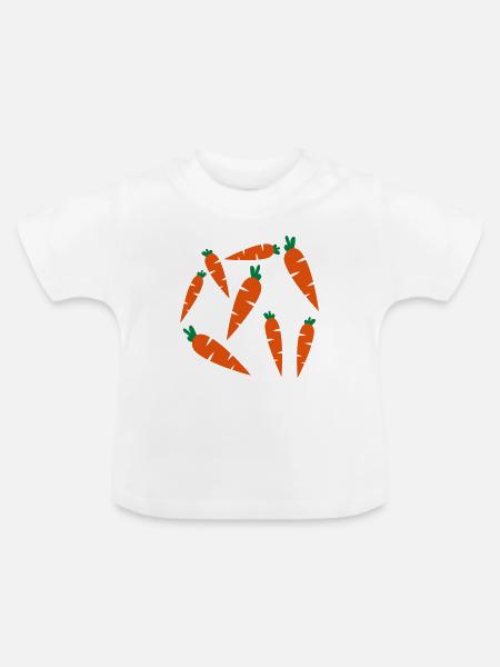 carrots - Baby Bio-T-Shirt mit Rundhals - Weiß