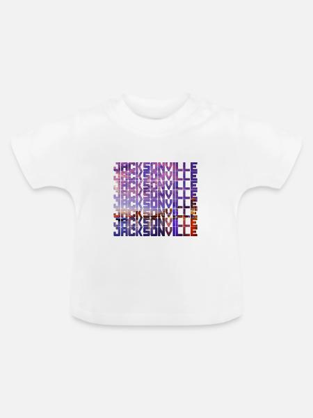 Jacksonville Florida Usa - Baby Bio-T-Shirt mit Rundhals - Weiß