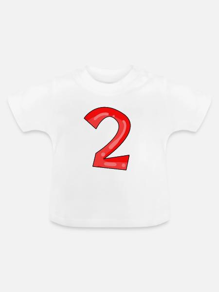 2 - Baby Bio-T-Shirt mit Rundhals - Weiß