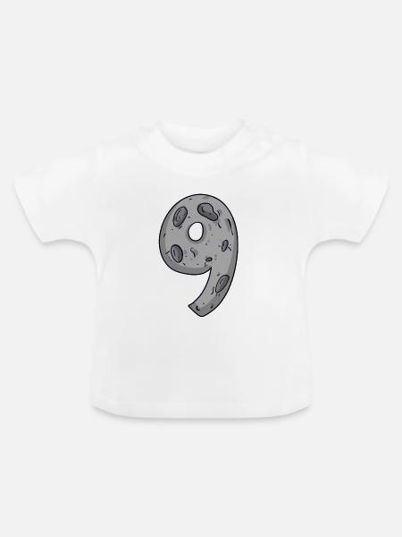 9 - Baby Bio-T-Shirt mit Rundhals - Weiß