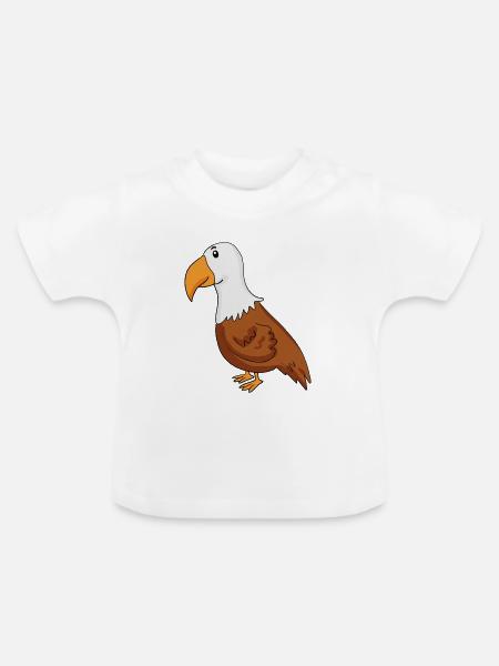 Adler - Baby Bio-T-Shirt mit Rundhals - Weiß