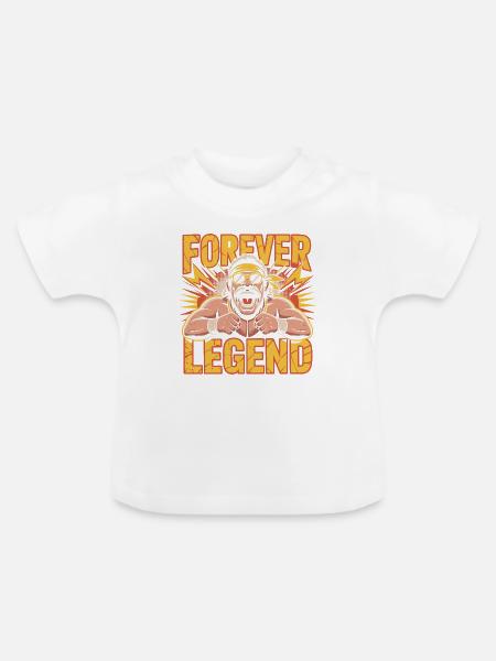 Ewige Legende - Baby Bio-T-Shirt mit Rundhals - Weiß