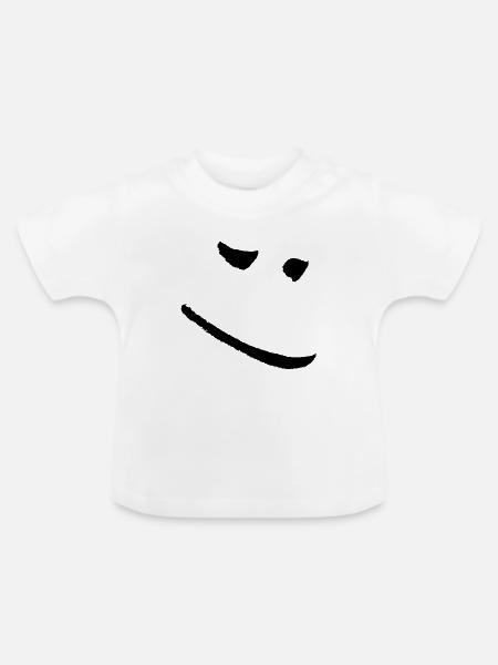 good mood - Baby Bio-T-Shirt mit Rundhals - Weiß