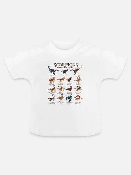 Skorpione weltweit - Skorpion - Baby Bio-T-Shirt mit Rundhals - Weiß