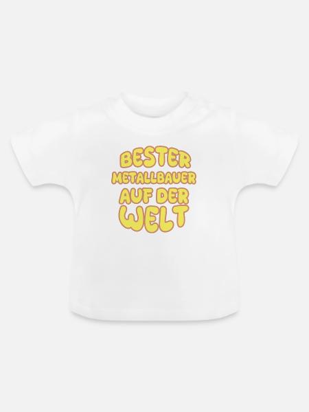 Beruf Metallbauer - Baby Bio-T-Shirt mit Rundhals - Weiß