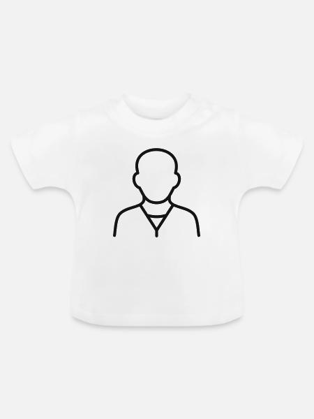 Icon für die Geschäftsfrau - Baby Bio-T-Shirt mit Rundhals - Weiß