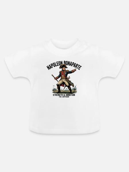 Napoleon Bonaparte - Baby Bio-T-Shirt mit Rundhals - Weiß