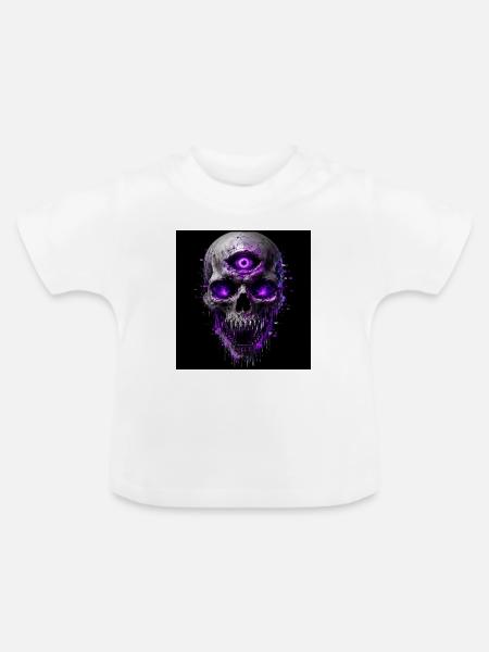 Halloween - Baby Bio-T-Shirt mit Rundhals - Weiß