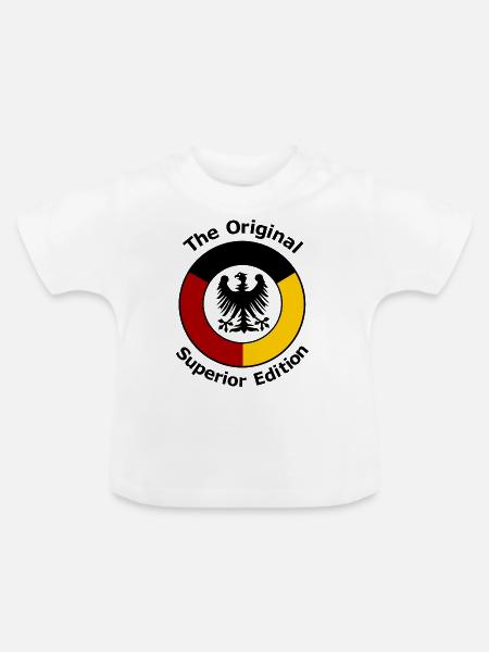 Die Deutschen - Baby Bio-T-Shirt mit Rundhals - Weiß