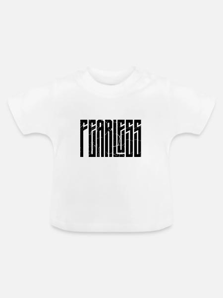 Fearless - Baby Bio-T-Shirt mit Rundhals - Weiß