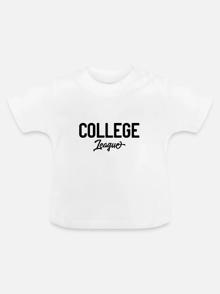 College League - Baby Bio-T-Shirt mit Rundhals - Weiß