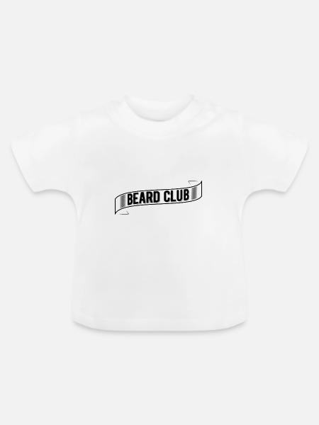 Beard Club - Baby Bio-T-Shirt mit Rundhals - Weiß