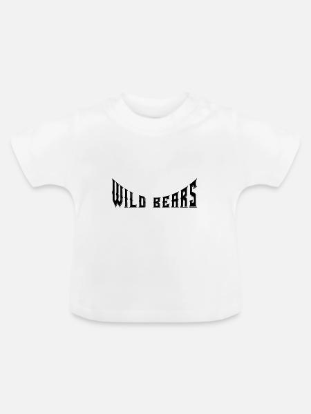 Wild Bears - Baby Bio-T-Shirt mit Rundhals - Weiß