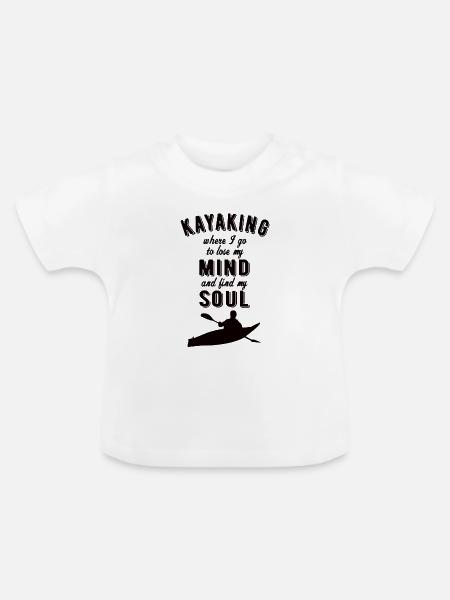KAYAKING: Kayaking Soul - Baby Bio-T-Shirt mit Rundhals - Weiß