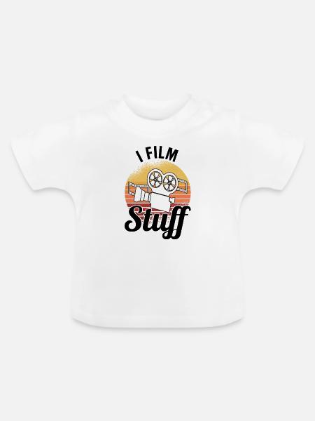 Regisseur Filmemacher Spielfilm Film - Baby Bio-T-Shirt mit Rundhals - Weiß