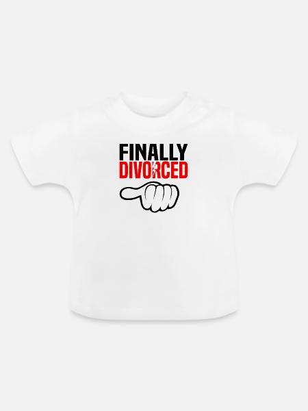 Scheidung Trennung Ehe Ex Scheidungsparty - Baby Bio-T-Shirt mit Rundhals - Weiß