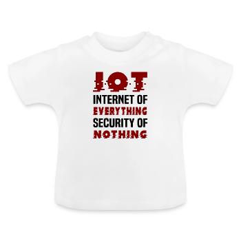 Internet Of Things IOT Programmierer Admin IT - Baby Bio-T-Shirt mit Rundhals - Weiß - Vorne
