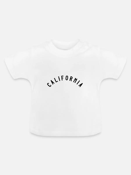 California - Baby Bio-T-Shirt mit Rundhals - Weiß