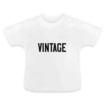 Vintage - Baby Bio-T-Shirt mit Rundhals - Weiß - Vorne
