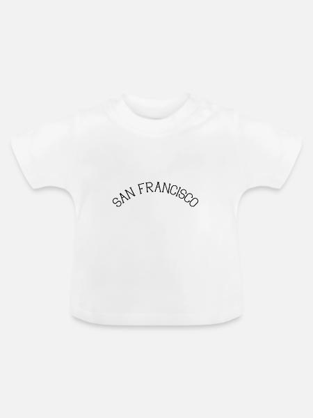 San Francisco - Baby Bio-T-Shirt mit Rundhals - Weiß