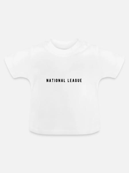 National League - Baby Bio-T-Shirt mit Rundhals - Weiß