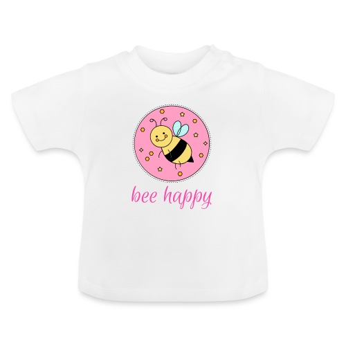 bee happy - Baby Bio-T-Shirt mit Rundhals