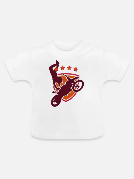 stunt - Baby Bio-T-Shirt mit Rundhals - Weiß