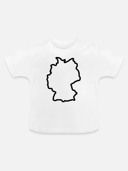 Germany - Baby Bio-T-Shirt mit Rundhals - Weiß