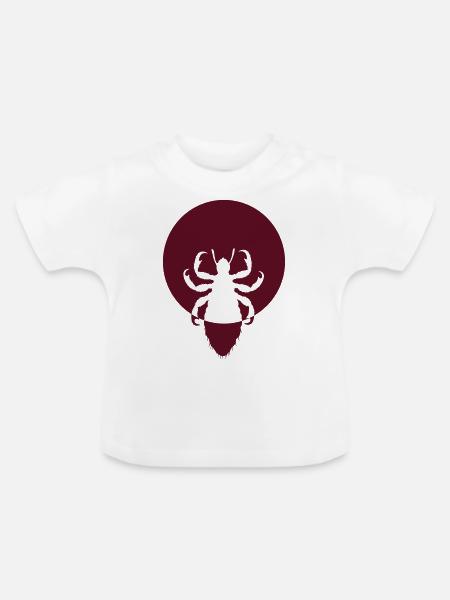 insekt logo - Baby Bio-T-Shirt mit Rundhals - Weiß