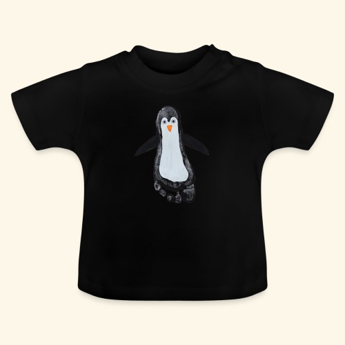 pingu foot - Baby Bio-T-Shirt mit Rundhals